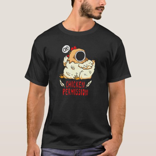 Hühnergenehmigung T-Shirt (Vorderseite)