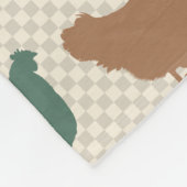 Hühnergeschenke, kuschelige Hühnerlatte Fleecedecke (Ecke)