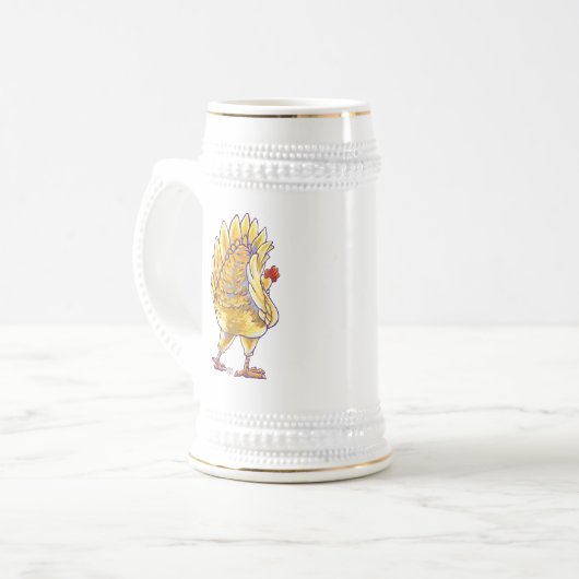 Hühnergeschenke und -zubehör bierglas (Vorderseite Links)