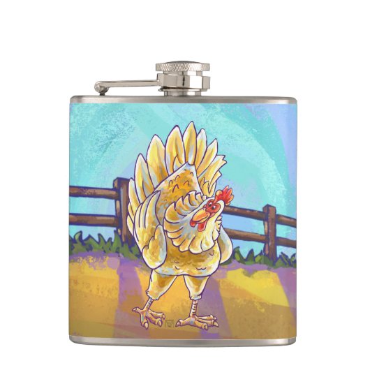 Hühnergeschenke und -zubehör flachmann (Vorderseite)