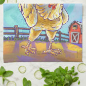 Hühnergeschenke und -zubehör geschirrtuch (Gefaltet)