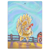 Hühnergeschenke und -zubehör klemmbrett (Rückseite)