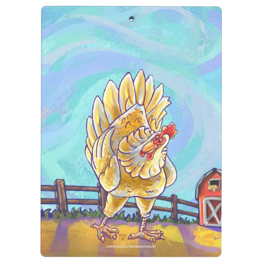 Hühnergeschenke und -zubehör klemmbrett (Rückseite)