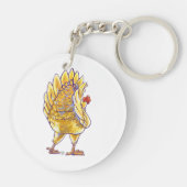 Hühnergeschenke und -zubehör schlüsselanhänger (Rückseite)