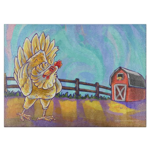 Hühnergeschenke und -zubehör schneidebrett (Vorderseite)