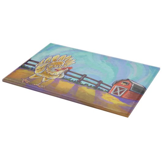 Hühnergeschenke und -zubehör schneidebrett (Ecke)