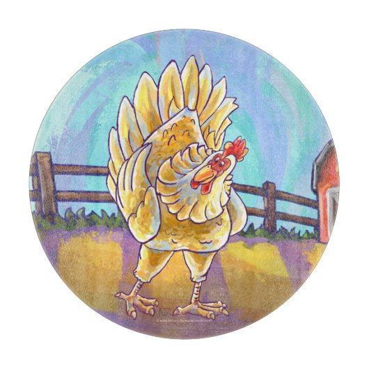 Hühnergeschenke und -zubehör schneidebrett (Vorderseite)