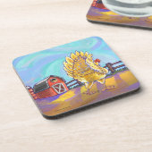 Hühnergeschenke und -zubehör untersetzer (Linke Seite)