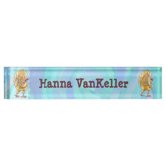 Hühnergeschoss Namensplakette (Vorderseite)