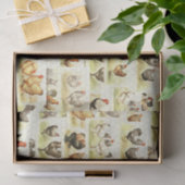 Hühnergewebe im Bauernhof - Decoupage oder Wrap Seidenpapier (Geschenk)