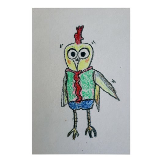 Hühnerglanz-Poster Poster (Vorderseite)