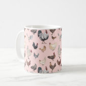 Hühnerglücke Kaffeetasse (Vorderseite Links)