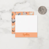 Hühnerglückskarte Mitteilungskarte (Vorderseite/Rückseite Beispiel)