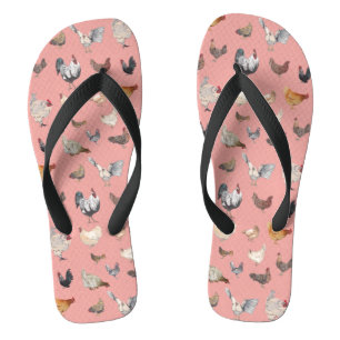 Hühnerglücksmuster Badesandalen