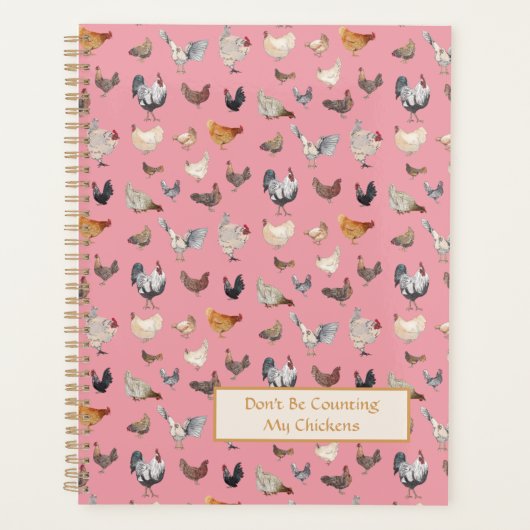 Hühnerglücksmuster Rosa Planer (Vorderseite)