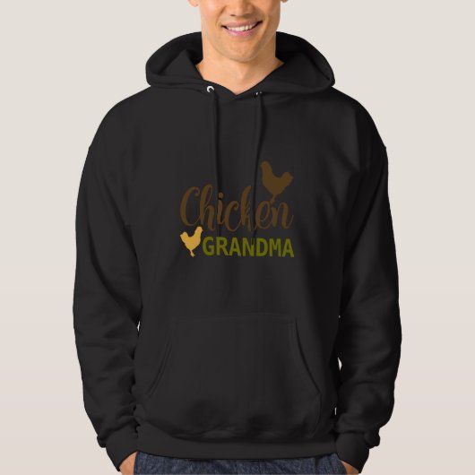 Hühnergrandma Hoodie (Vorderseite)