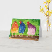 Hühnergraukarte Karte (Gelbe Blume)