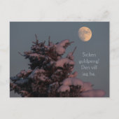 Hühnerguldpeng! Grantrolet och månen CC0831 Postkarte (Vorderseite)