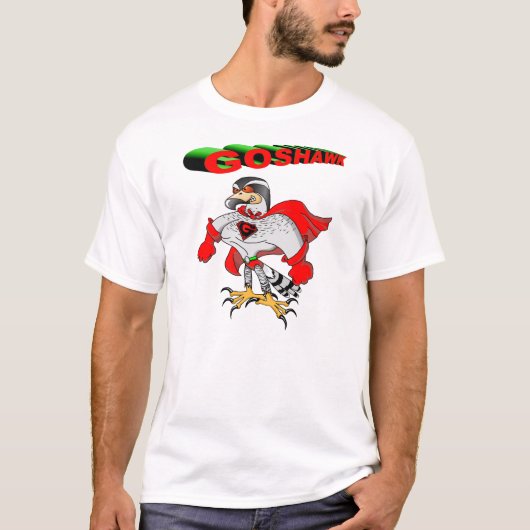 Hühnerhabicht-Cartoon T-Shirt (Vorderseite)