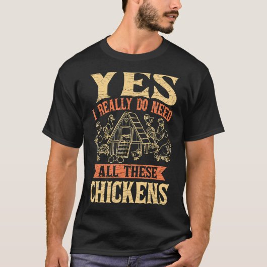Hühnerhähnchen-Bauer T-Shirt (Vorderseite)