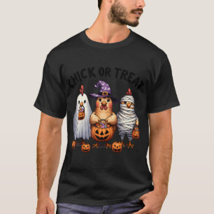 Hühnerhähnchen, Hühnerhexen, Halloween-Kostüm T-Shirt