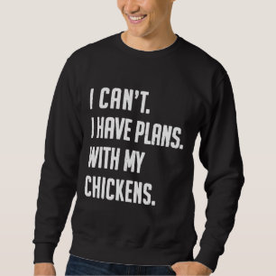 Hühnerhähnchen Liebe Niedlicher Bauer Sweatshirt