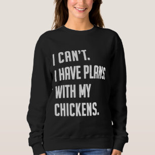 Hühnerhähnchen Liebe Niedlicher Bauer Sweatshirt