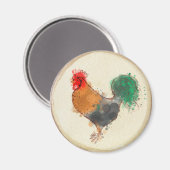 Hühnerhähnchen Magnet (Vorderseite/Rückseite)