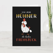 Hühnerhähnchen Sprichwort Funny Karte (Vorderseite)