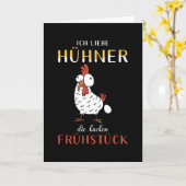 Hühnerhähnchen Sprichwort Funny Karte (Gelbe Blume)