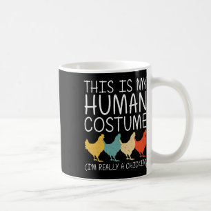 HühnerHalloween Menschliches Kostüm Hen Fowl Easy Kaffeetasse