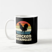 Hühnerhalter Bauer Hahn Landwirtschaft Retro Vint Kaffeetasse (Links)