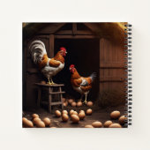 HühnerHardcover Notizblock (Rückseite)
