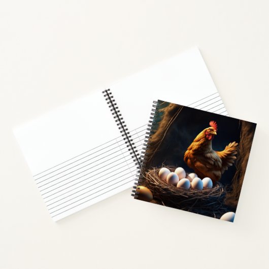 HühnerHardcover Notizblock (Innenseite)