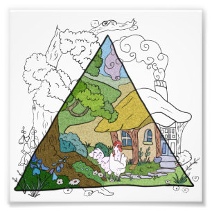 Hühnerhaus Fotodruck