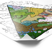 Hühnerhaus Fotodruck (Ecke)