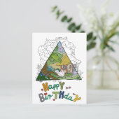 Hühnerhaus Postkarte (Stehend Vorderseite)