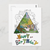 Hühnerhaus Postkarte (Vorne/Hinten)