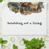 Hühnerhäuser Geschirrtuch (Gefaltet)