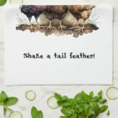 Hühnerhäuser Geschirrtuch (Gefaltet)