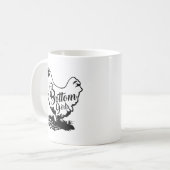 Hühnerhenne Fett Unterneier Tasse Kaffee (Vorderseite Links)