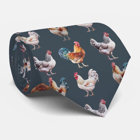 Hühnerhenne-Krawatte Krawatte (Gerollt)