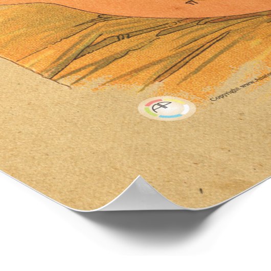 Hühnerhenne Muskelanatomie Diagramm Poster (Ecke)