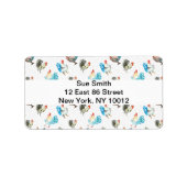 Hühnerhennen Adressaufkleber (Vorne)