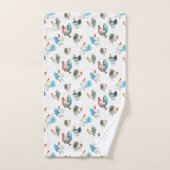 Hühnerhennen Badhandtuch Set (Handtuch)