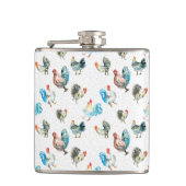 Hühnerhennen Flachmann (Vorderseite)