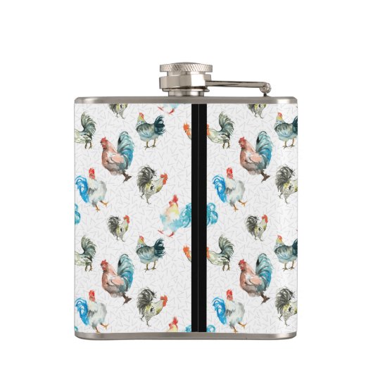 Hühnerhennen Flachmann (Rückseite)