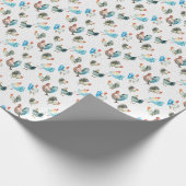 Hühnerhennen Geschenkpapier (Ecke)