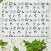 Hühnerhennen Geschirrtuch (Gefaltet)