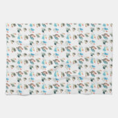 Hühnerhennen Geschirrtuch (Horizontal)